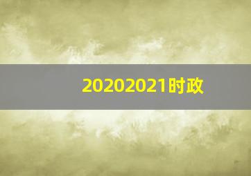 20202021时政