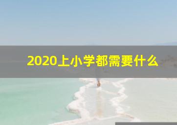 2020上小学都需要什么