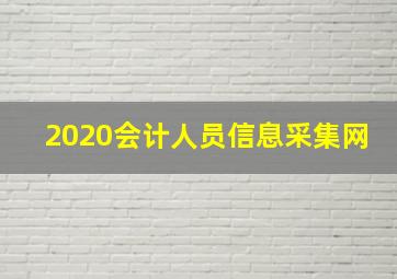 2020会计人员信息采集网