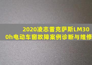 2020凌志雷克萨斯LM300h电动车窗故障案例诊断与维修