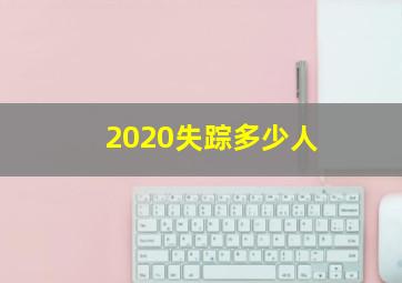 2020失踪多少人