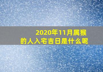 2020年11月属猴的人入宅吉日是什么呢