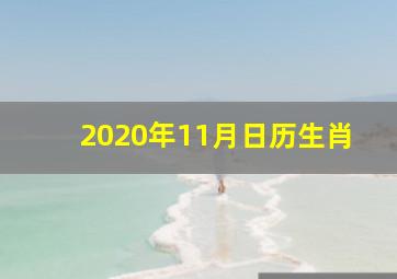 2020年11月日历生肖