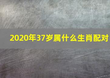 2020年37岁属什么生肖配对