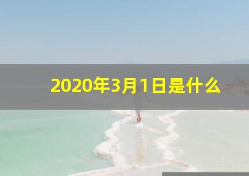 2020年3月1日是什么