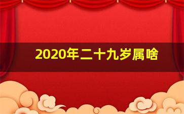 2020年二十九岁属啥