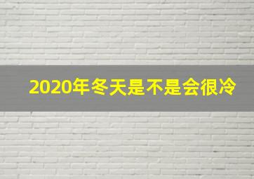 2020年冬天是不是会很冷