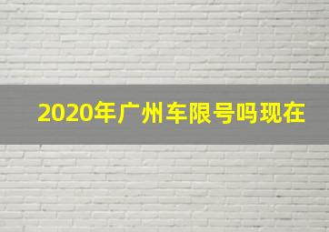 2020年广州车限号吗现在