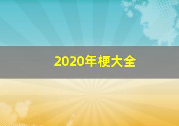 2020年梗大全