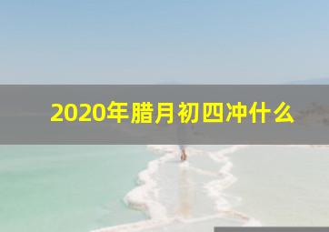 2020年腊月初四冲什么