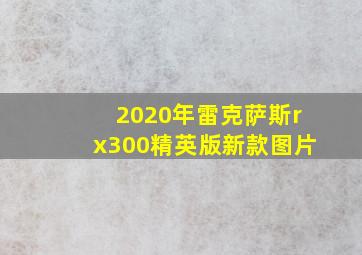 2020年雷克萨斯rx300精英版新款图片