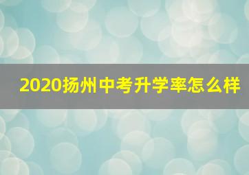 2020扬州中考升学率怎么样