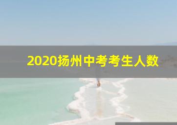 2020扬州中考考生人数