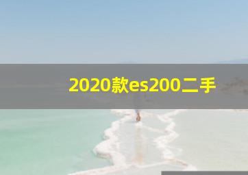 2020款es200二手