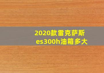 2020款雷克萨斯es300h油箱多大