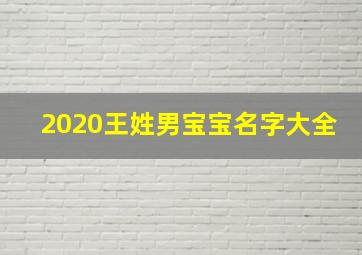 2020王姓男宝宝名字大全