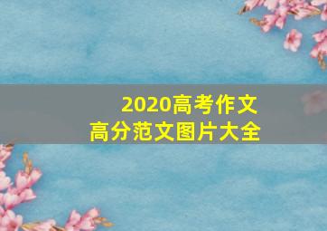 2020高考作文高分范文图片大全