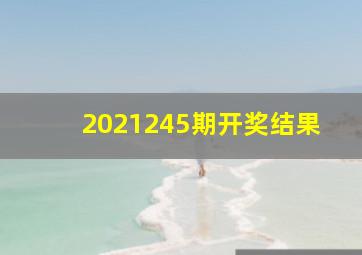 2021245期开奖结果