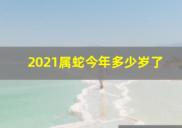 2021属蛇今年多少岁了