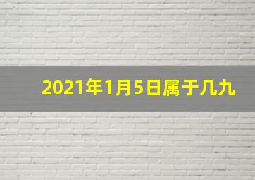 2021年1月5日属于几九