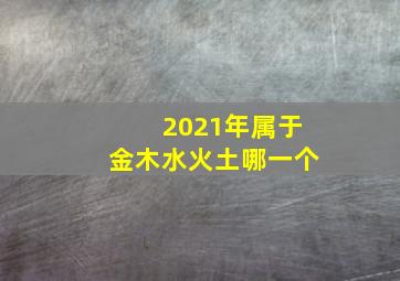 2021年属于金木水火土哪一个