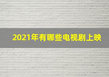 2021年有哪些电视剧上映