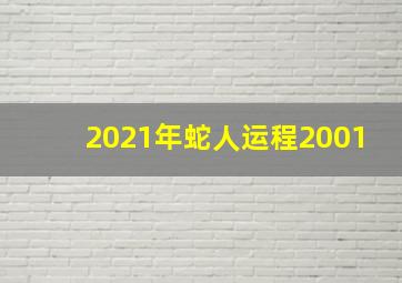 2021年蛇人运程2001