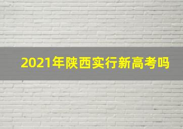 2021年陕西实行新高考吗