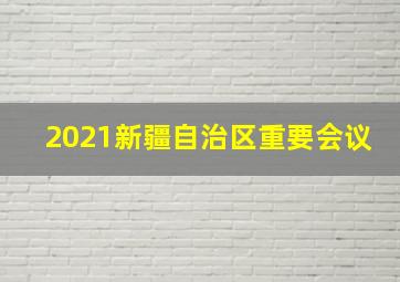 2021新疆自治区重要会议