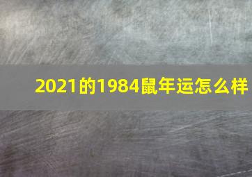 2021的1984鼠年运怎么样