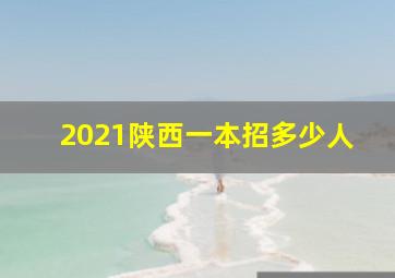 2021陕西一本招多少人