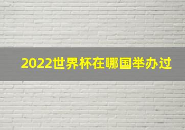 2022世界杯在哪国举办过