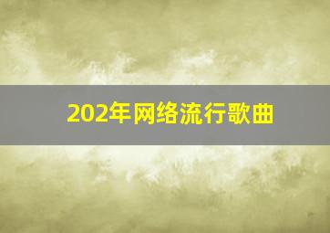 202年网络流行歌曲