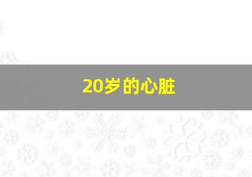 20岁的心脏