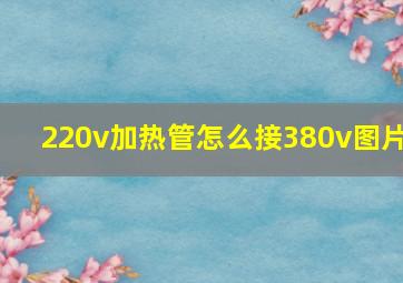 220v加热管怎么接380v图片