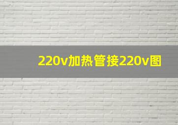 220v加热管接220v图