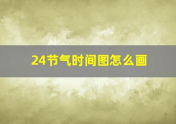 24节气时间图怎么画