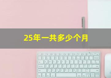 25年一共多少个月