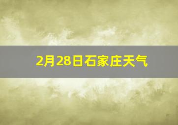 2月28日石家庄天气