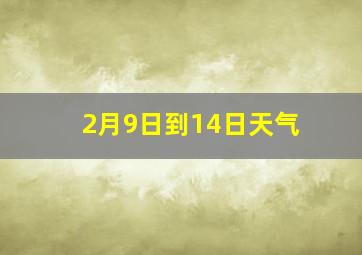 2月9日到14日天气