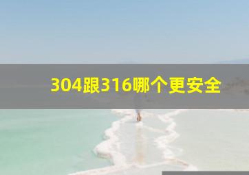 304跟316哪个更安全