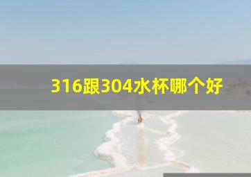 316跟304水杯哪个好