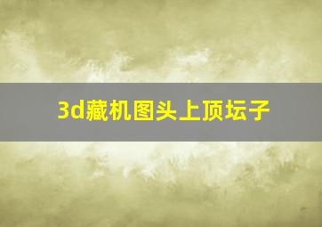 3d藏机图头上顶坛子