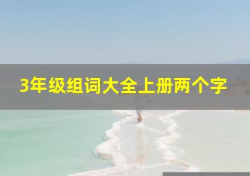 3年级组词大全上册两个字