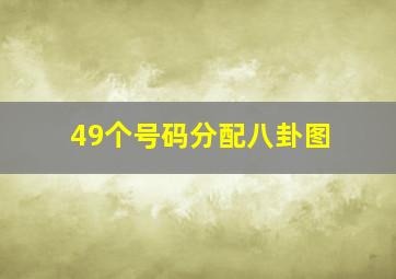 49个号码分配八卦图