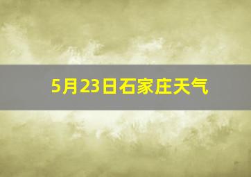 5月23日石家庄天气