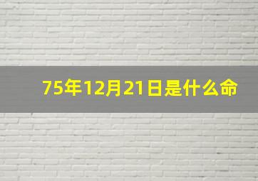 75年12月21日是什么命