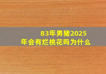 83年男猪2025年会有烂桃花吗为什么