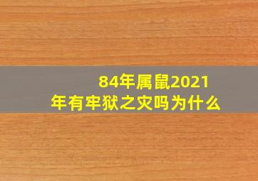 84年属鼠2021年有牢狱之灾吗为什么