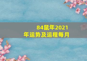 84鼠年2021年运势及运程每月